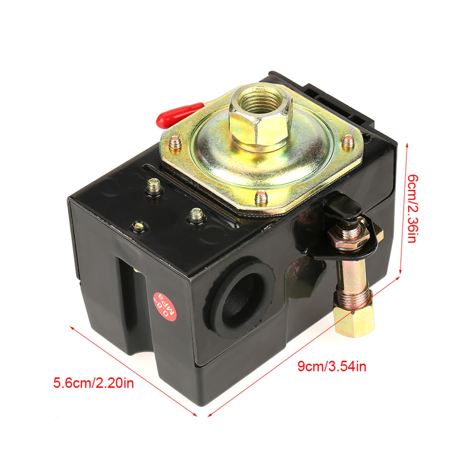 Air compressor horizontal handle switch 0.8MPA, a popular cross-border e-commerce product with an automatic air pressure switch (90-120PSI).