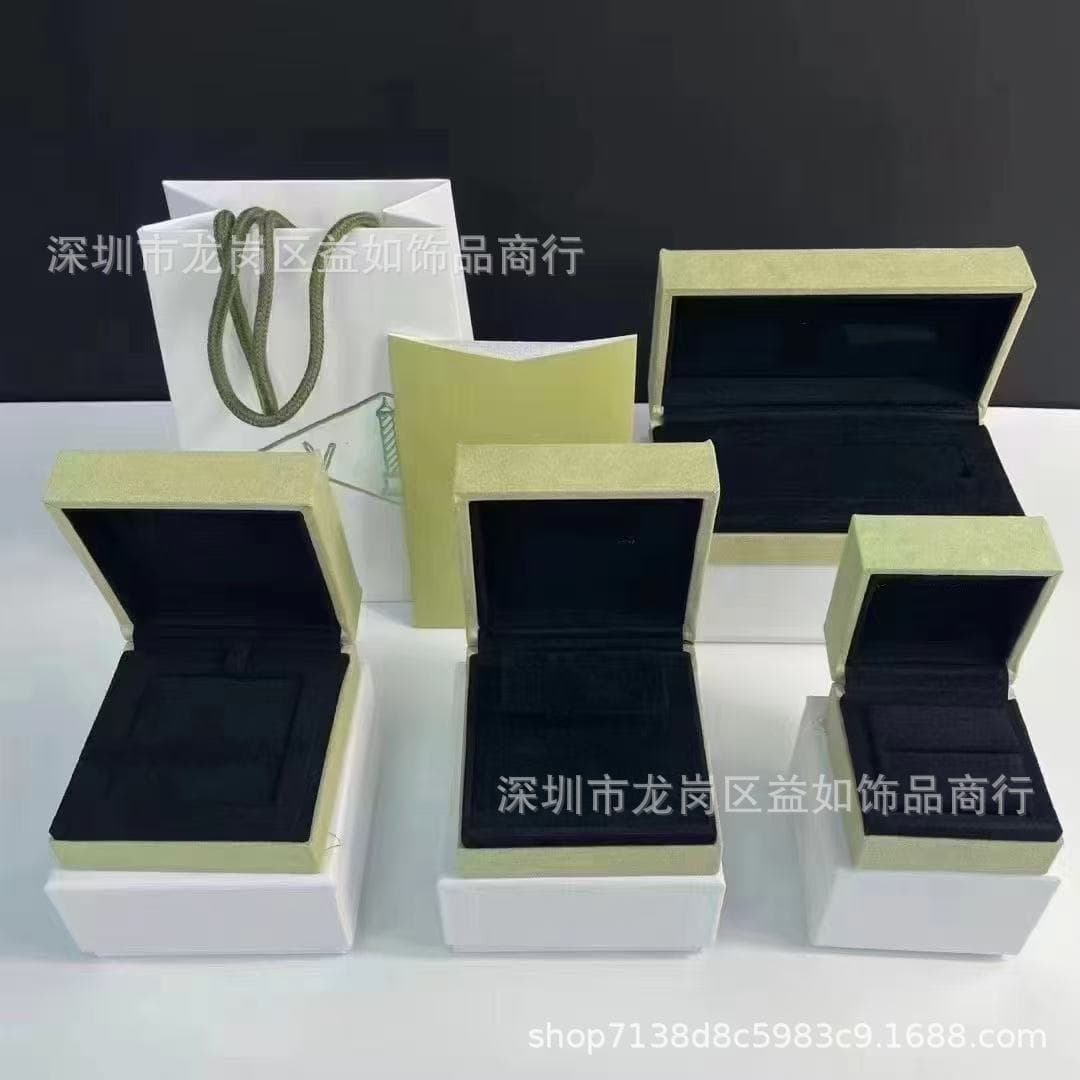 Original Luxury Brand Jewelry Packaging Boxes, Gold Edition, Rings, Necklaces, Bracelets, Bangles, High-End Full Set
