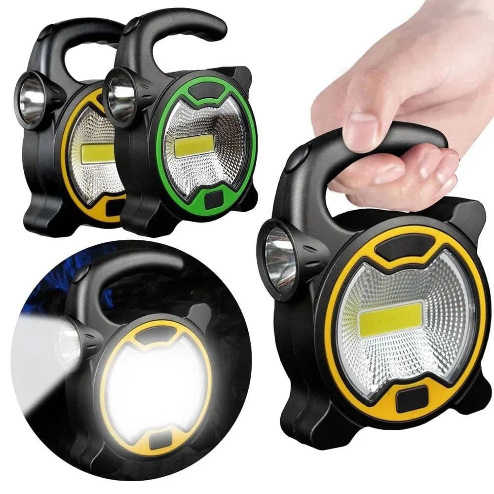 Outdoor Portable Lantern Flashlight Solar COB Camping Light USB Emergency Camping Work Light Wholesale Hand Crank Generator