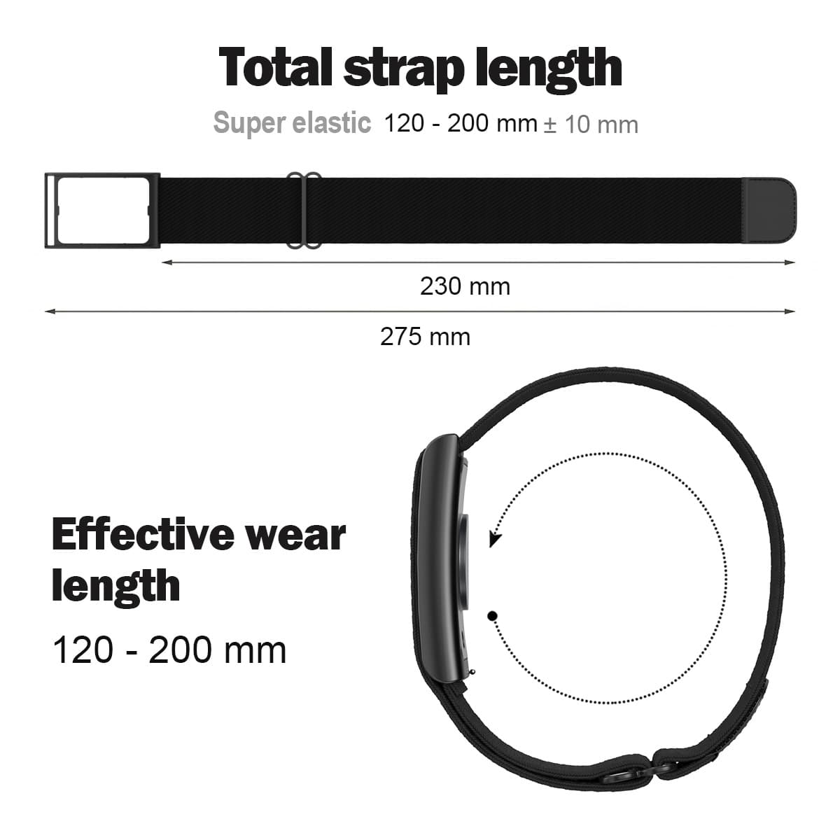 Compatible with Amazfit Watch Band Nylon Loop Backpack Strap Sports Band