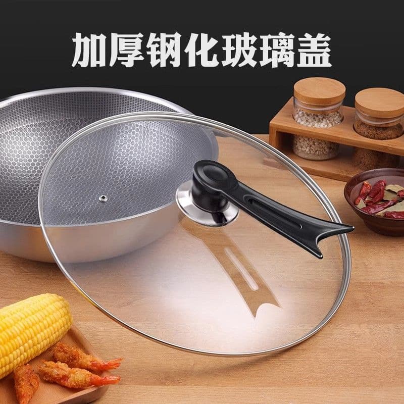 Wholesale G-Type Tempered Glass Lids, Universal Thickened for Home Use in Non-Stick Woks, Steamers, and Saucepans
