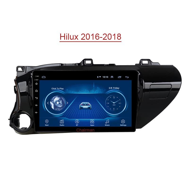Toyota Hilux Android Large Screen Multimedia GPS Navigation Suitable for 16-18 Models Vehicle Mounted High Power 4*45W