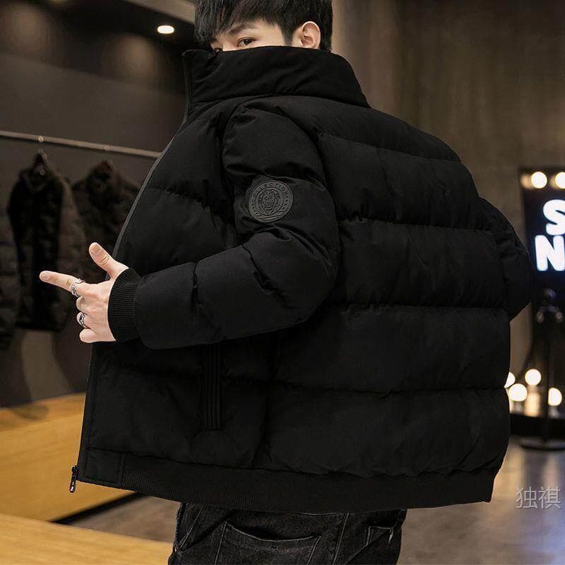 Winter Down Stand Collar Cotton Coat Warm Jacket Korean Trend Thickened New Casual Men's Padded Jacket