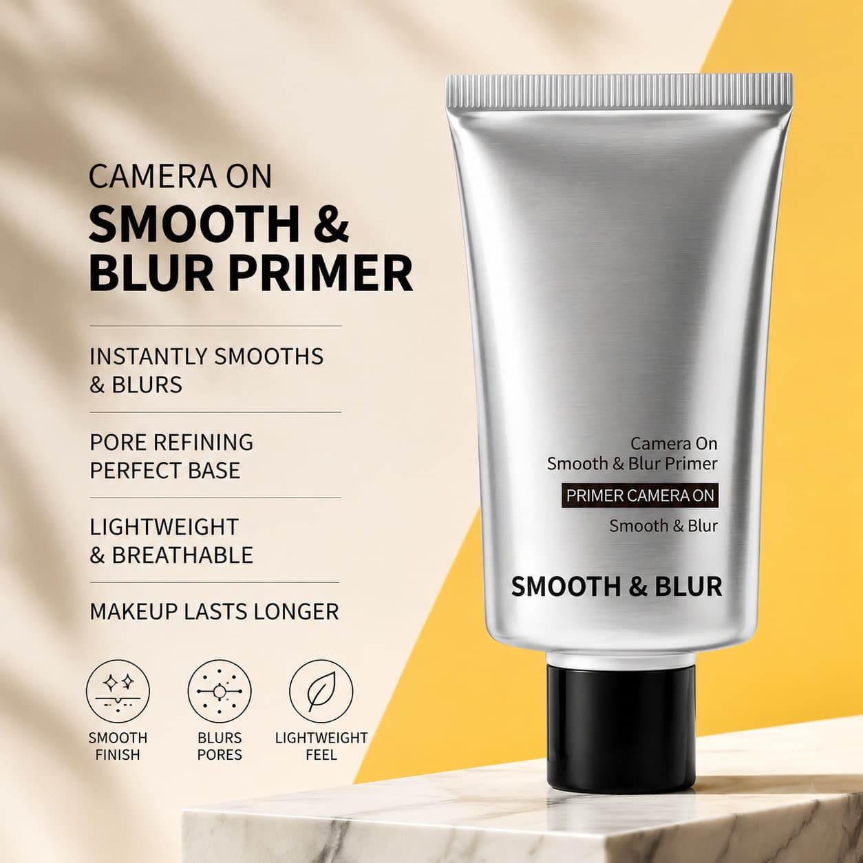Makeup Primer - Pore Minimizing, Smoothing, Hydrating, Long-Lasting, Non-Caking Primer