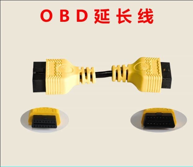 Car OBD Extension Cable Diagnostic Tool Connection Cable 16-Pin 16-Core Connector X431 Tester OBD Extension Cable