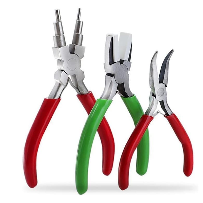 Mini Jewelry Pliers Accessory DIY Pliers Six-Section Handmade Wire Wrapping Flat Mouth Pliers Bent Mouth Pliers