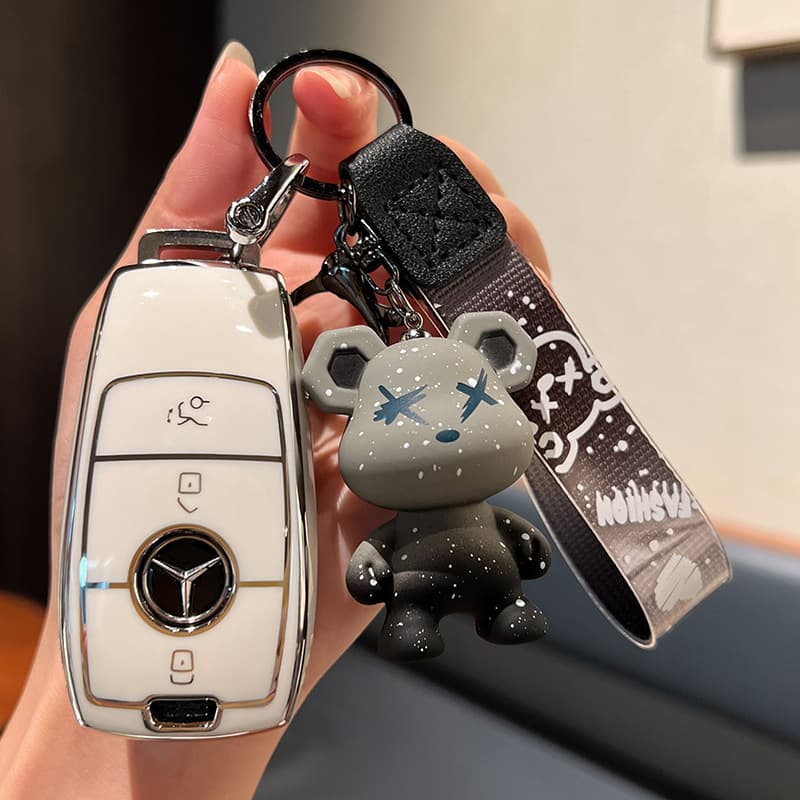Full Package Key Set E300l Bag C260l Car A200l Shell Glc300/gle/gla Women's Buckle Key Holder For Mercedes Benz
