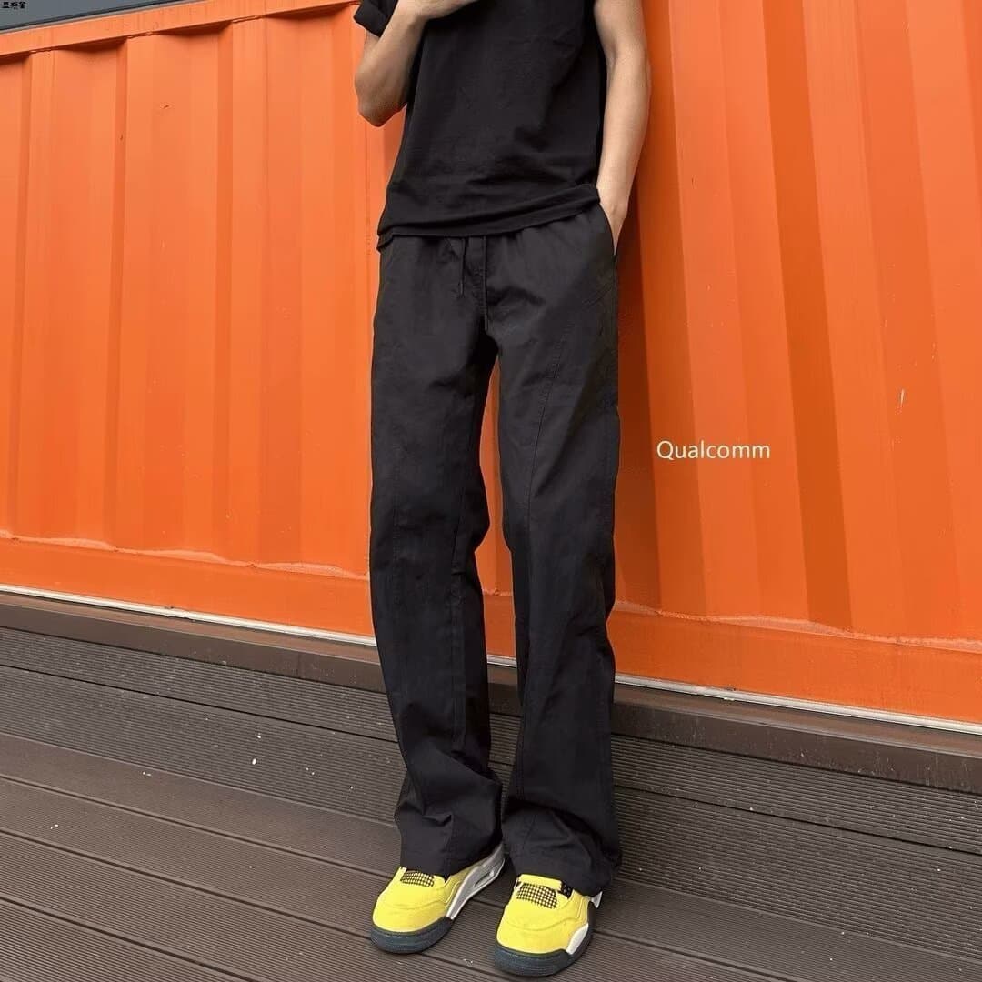 Spring American-style basic overalls, diagonally cut, versatile casual pants, slightly flared, tall and slim, overalls, straight-leg loose trousers