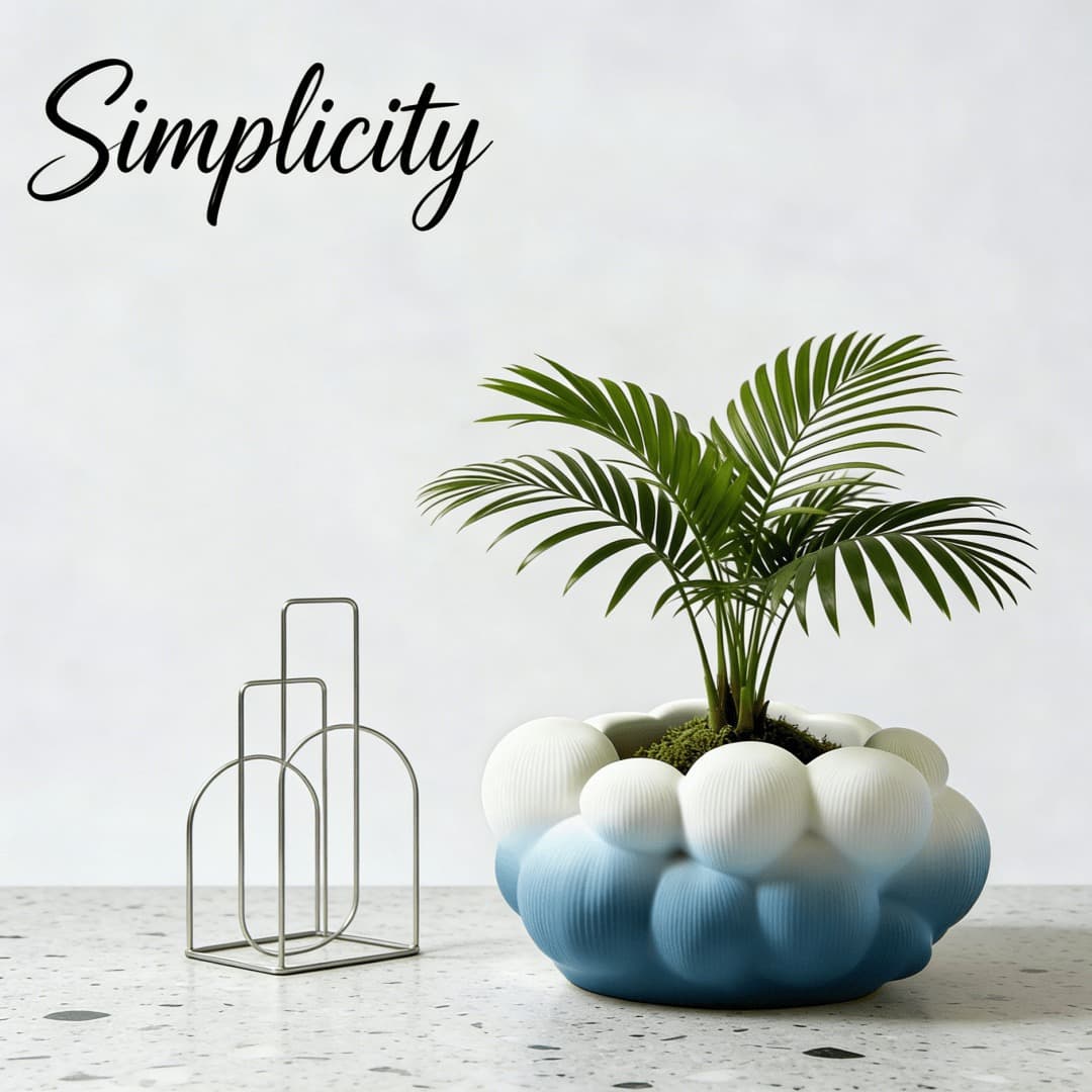 Cloud Bubble Flower Pot Silicone Mold 3D Succulent Planter Mold DIY Plaster Cement Epoxy Flower