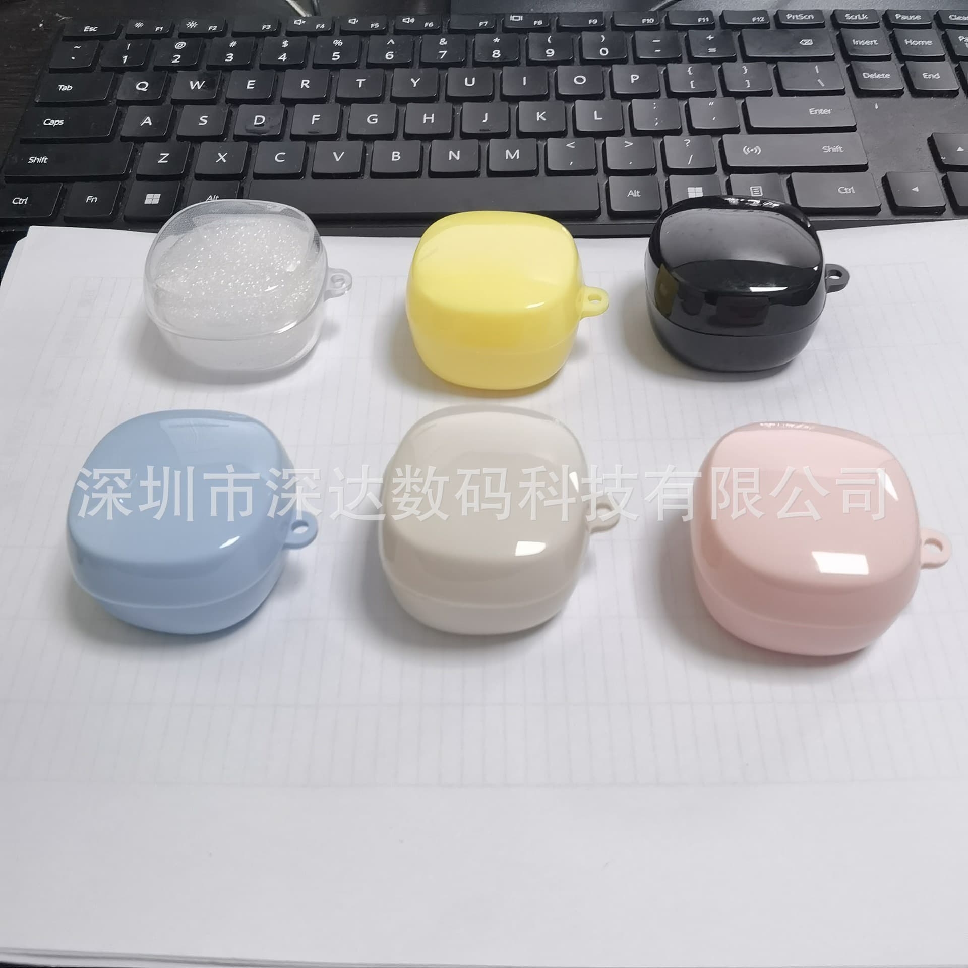 Suitable for Baseus wm02 headphone case Bluetooth WM01 protective case shell off-white E17 color material e19 solid color shell 18