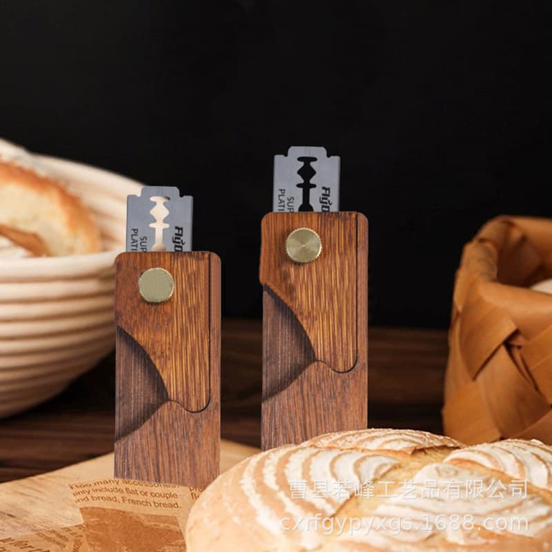 Cross-border Wooden Bread Knife Convenient Baguette Scoring Tool Baking Toast Bread Slicer Dough Scoring Tool