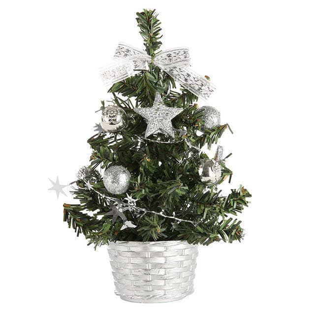 Direct sales of decorative ornaments, mini Christmas gifts, 20CM artificial handmade Christmas tree desktop ornaments.