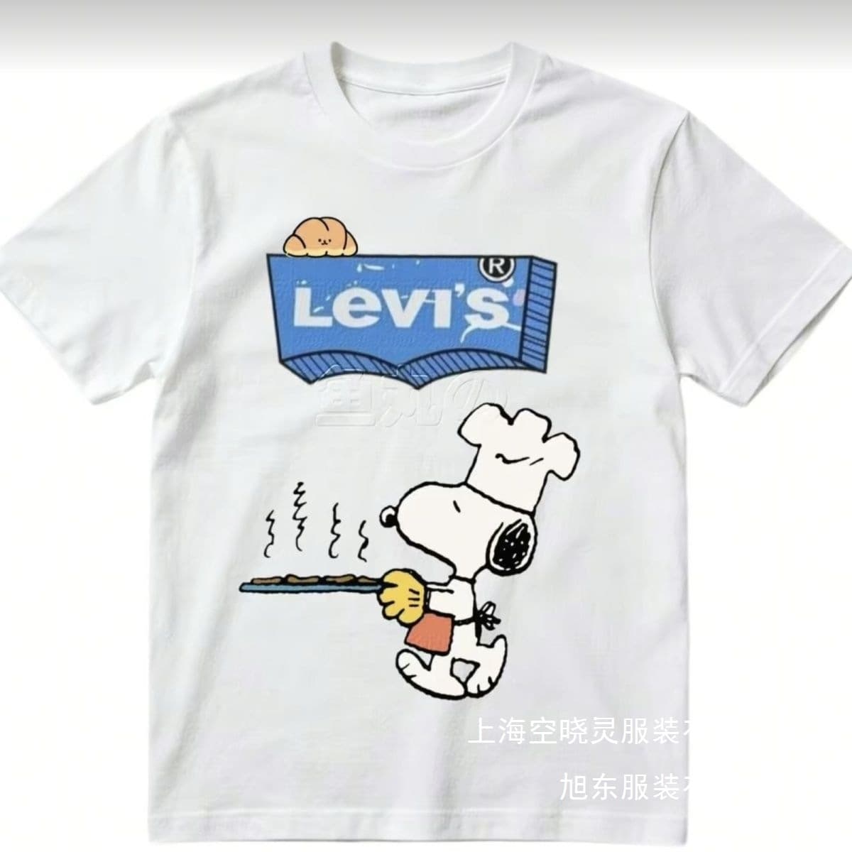 Snoopy Chef Short Sleeve, only 4 yuan to get the default loose fit, domestic first and second-tier wholesale