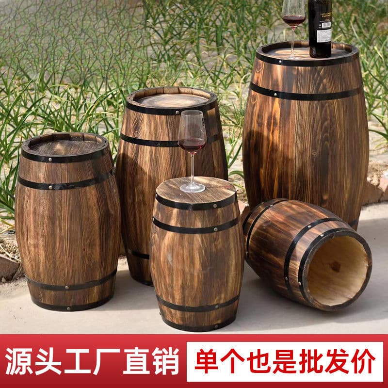 Wooden Wine Barrel Decoration, Oak Wine Barrel, Beer Barrel, Solid Wood Wedding Decoration, Winery Display, and Prop