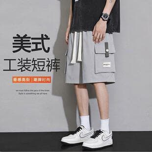 Cargo Shorts Men Summer Thin 2026 New American Street Style Loose Sports Casual Horse Riding Pants Five-Point Pants