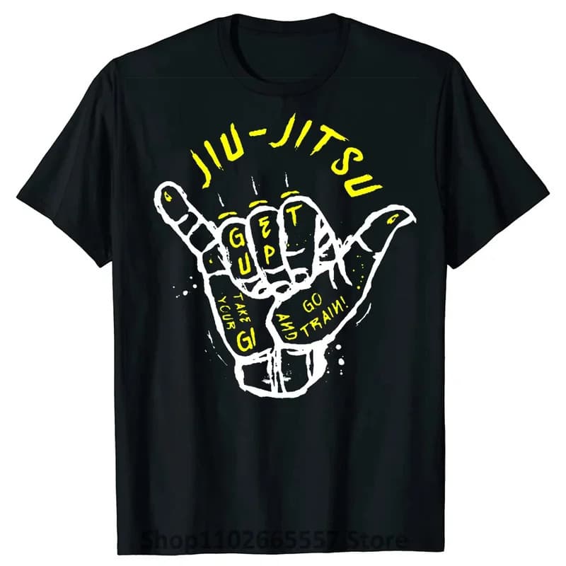 【Cross-border EU Size】Funny Jiu Jitsu BJJ Judo T Shirts Graphic Cotton