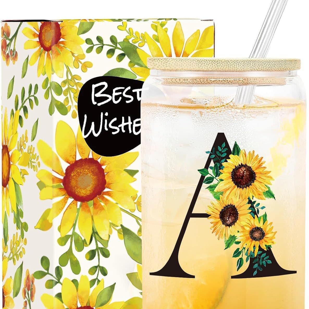 Amazon New Style High Borosilicate Cola Cup Transparent with Straw Mason Jar Heat-Resistant with Lid Glass Cup Wholesale