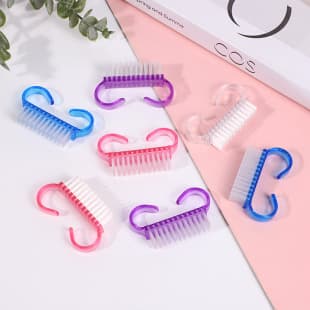 Nail Art Brush Plastic Horn Brush Nail Cleaning Brush Small Goat Horn Brush Factory Direct Supply