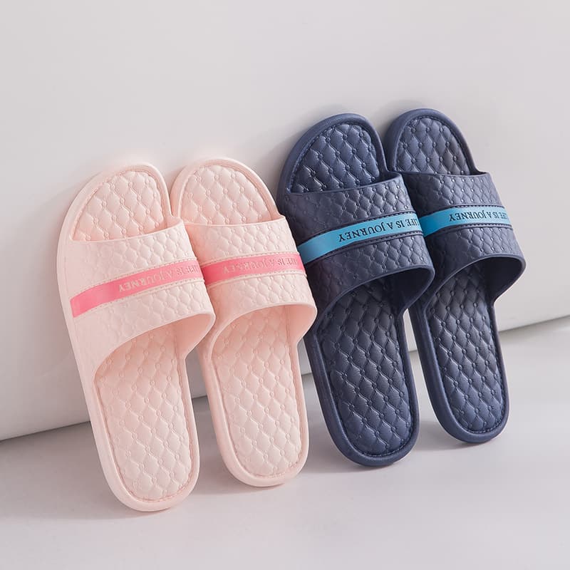 Soft Home Slippers Summer Indoor Casual Slippers for Women Couples Bathroom Non-slip Wholesale