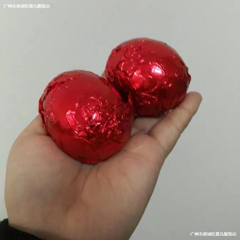 15cm Large Red Foil Wrap for Red Eggs, Aluminum Foil Red Egg Paper for Wedding Celebration Eggs, Glutinous Rice Egg Foil