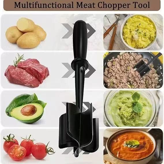 FCM In Stock Meat Chopper Handheld Meat Grinder Kitchen Scraper Meat Mincer Mixing Spatula