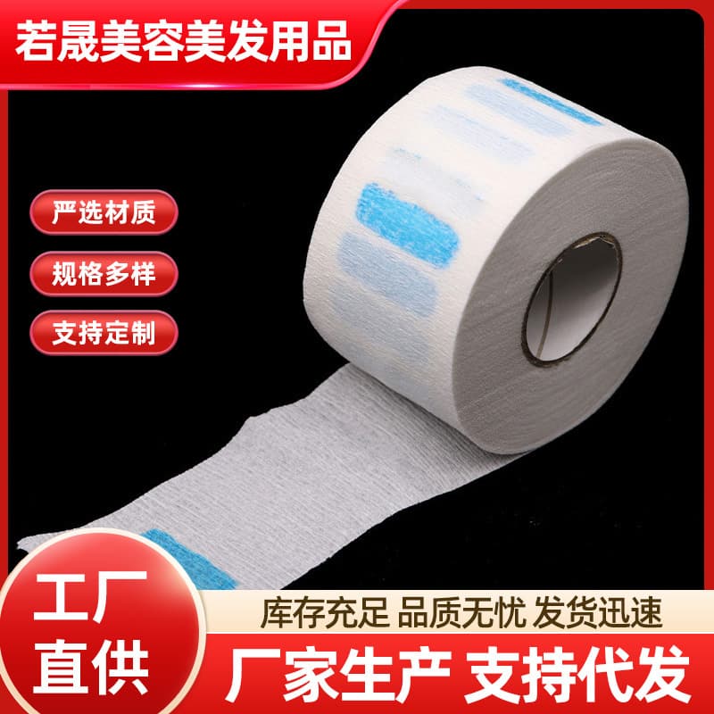 Customized disposable hairdressing scarf paper barber shop supplies waterproof dyeing and perming tools hair salon broken hair hairdressing neck scarf paper