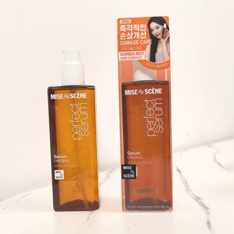 Amore Mise-en-scene Hair Oil Treatment for Damaged, Dry, Frizzy Hair, Smoothing and Nourishing Curly Hair, 200ml