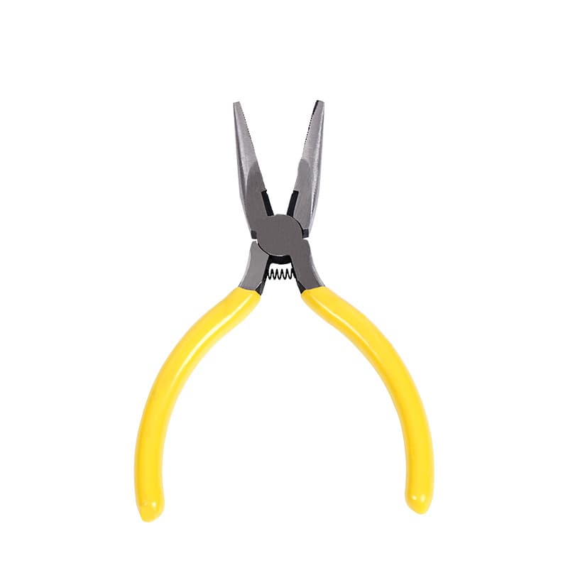 Manufacturer Produces 5-inch Needle-Nose Pliers Yellow Labor-Saving Spring Style DIY Handmade Jewelry Accessories Hardware Pliers