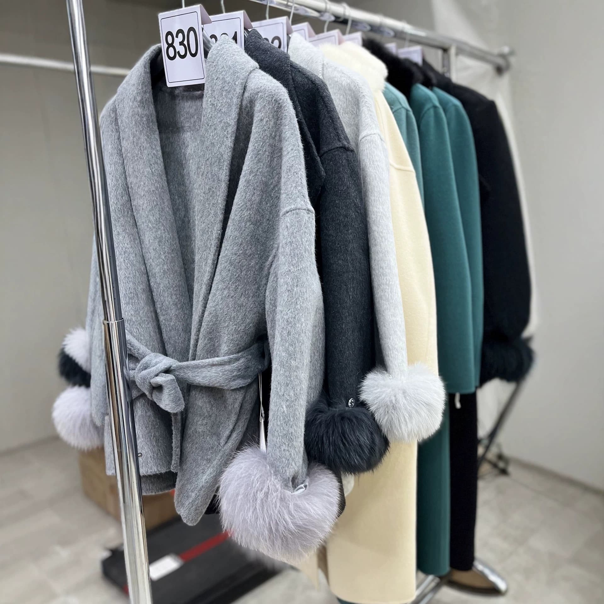 Mink code 830-839 unique sample clothing series special benefit double-sided coat 2026 autumn Korean style wide version