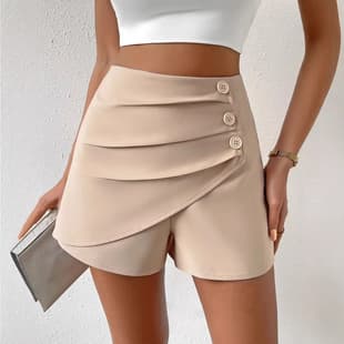 2026 Summer New Cross-border Amazon High-waist Pleated Slim Fit Outdoor Skirt Pants Sports Pants