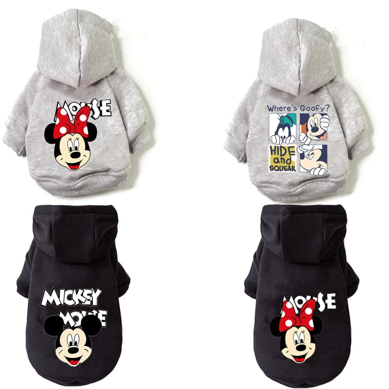 Mickey Mouse Cartoon Pet Dog Coat Pet Clothes Outdoor Dog Jacket