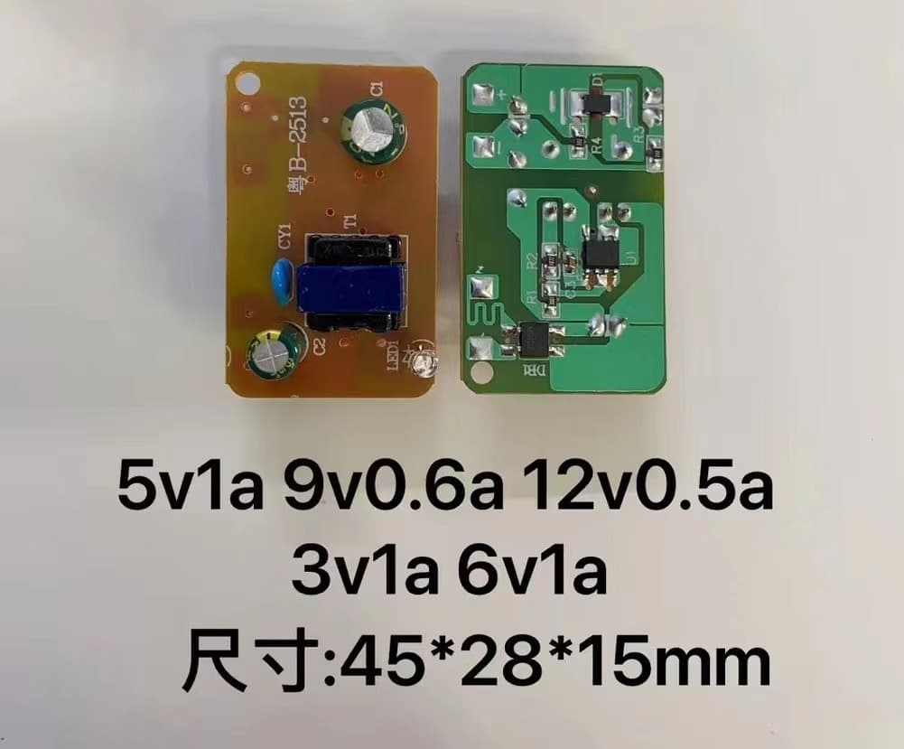 Factory Direct 3V 5V 9V 12V 1A Power Adapter Bare Board New Machine Plug-in Circuit Board Power Bare Board