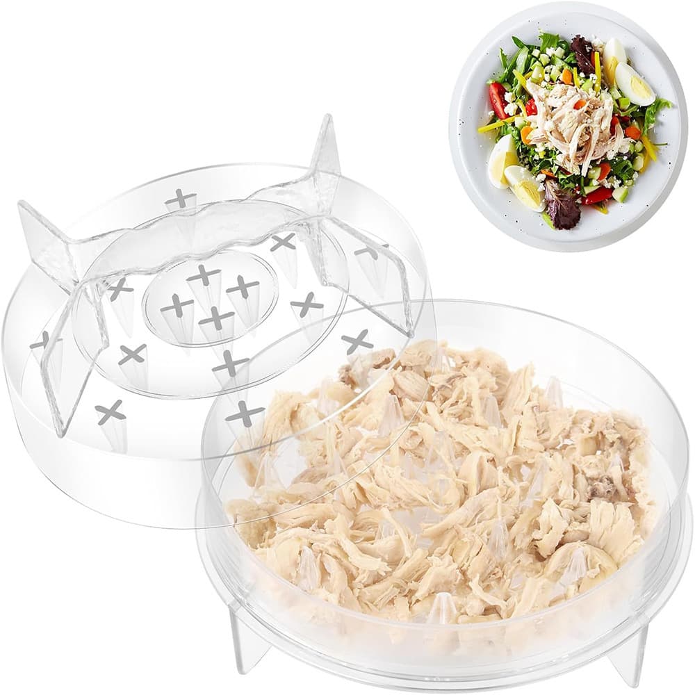 Fully Transparent Chicken Shredder Machine, Hand-twist Meat Grinder and Shredder