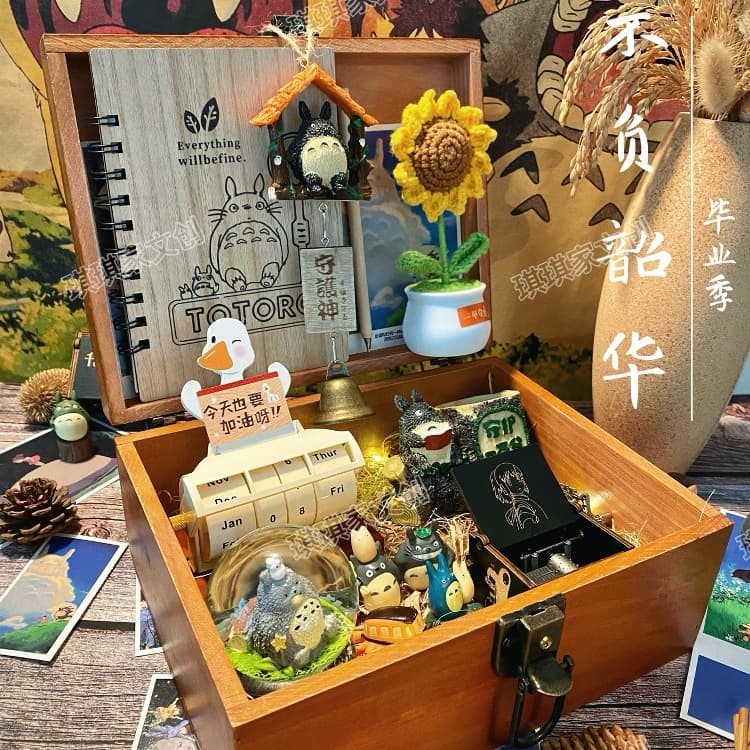 Hayao Miyazaki music box 18th birthday gift for adults with good meaning, for girls, middle school, college entrance exam, graduation, further education celebration, boys