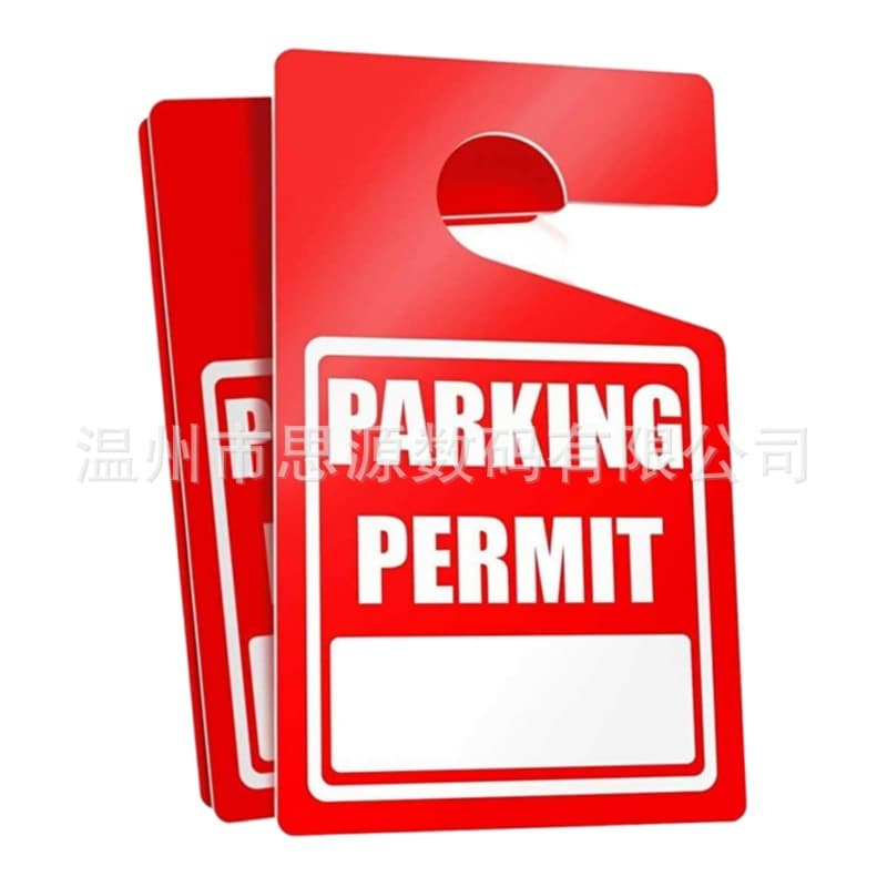 Amazon bestseller - Blank PVC vehicle parking management blue temporary parking sign/parking slogan plastic