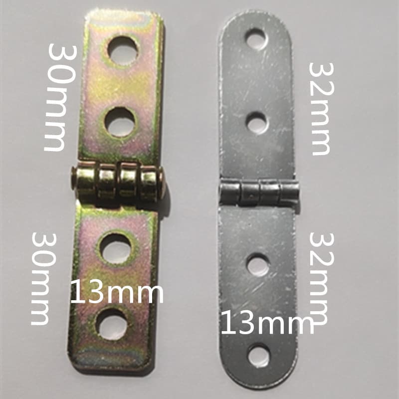 Long hinge, narrow hinge, footrest hinge