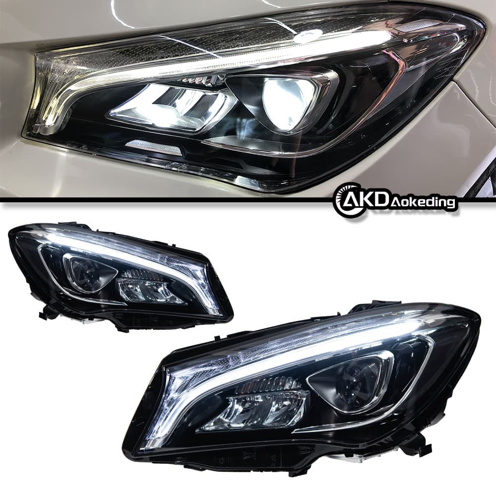Suitable for Mercedes-Benz CLA Headlight Assembly 14-19 Models W117 Modified LED Lens Headlight Daytime Running Light Turn Signal
