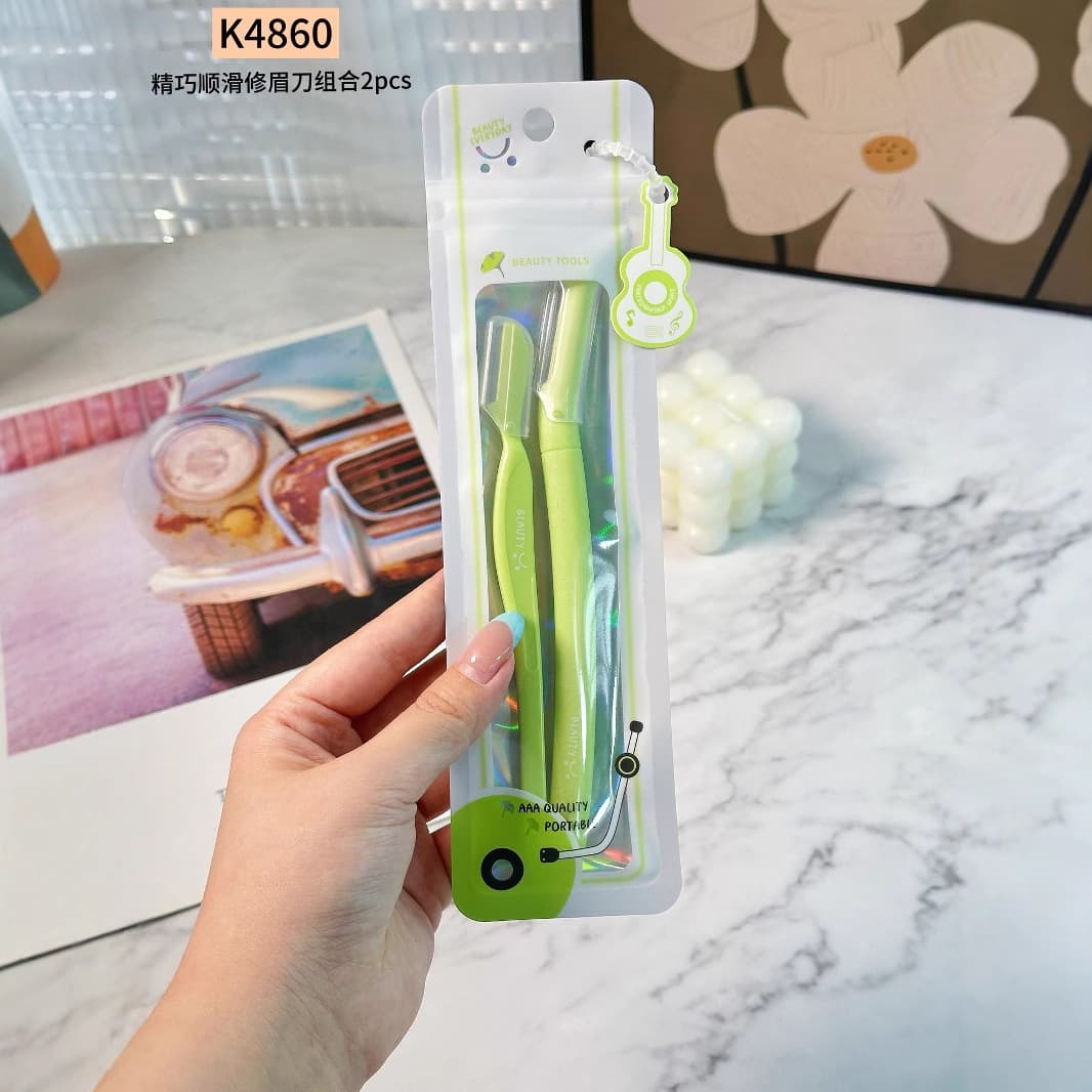 Keqi eyebrow trimming razor eyebrow razor razor eyebrow trimming set beauty tool steel refined blade with protective net