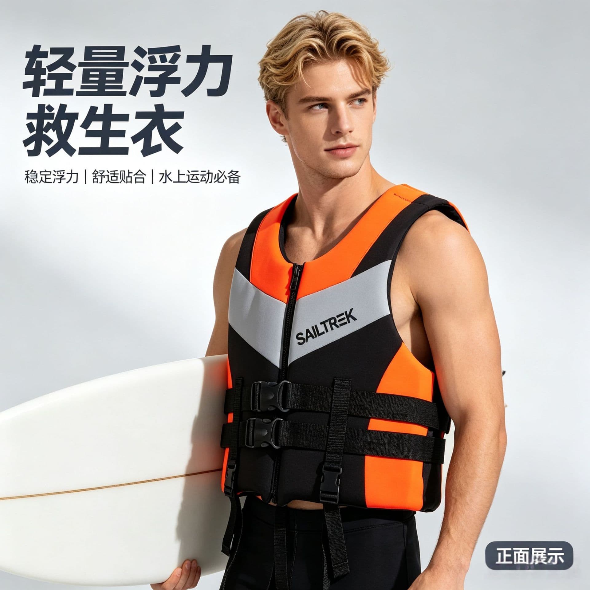 Men and women's new super buoyancy vest life jacket swimming motorboat anti-collision fishing life vest anti-collision life vest