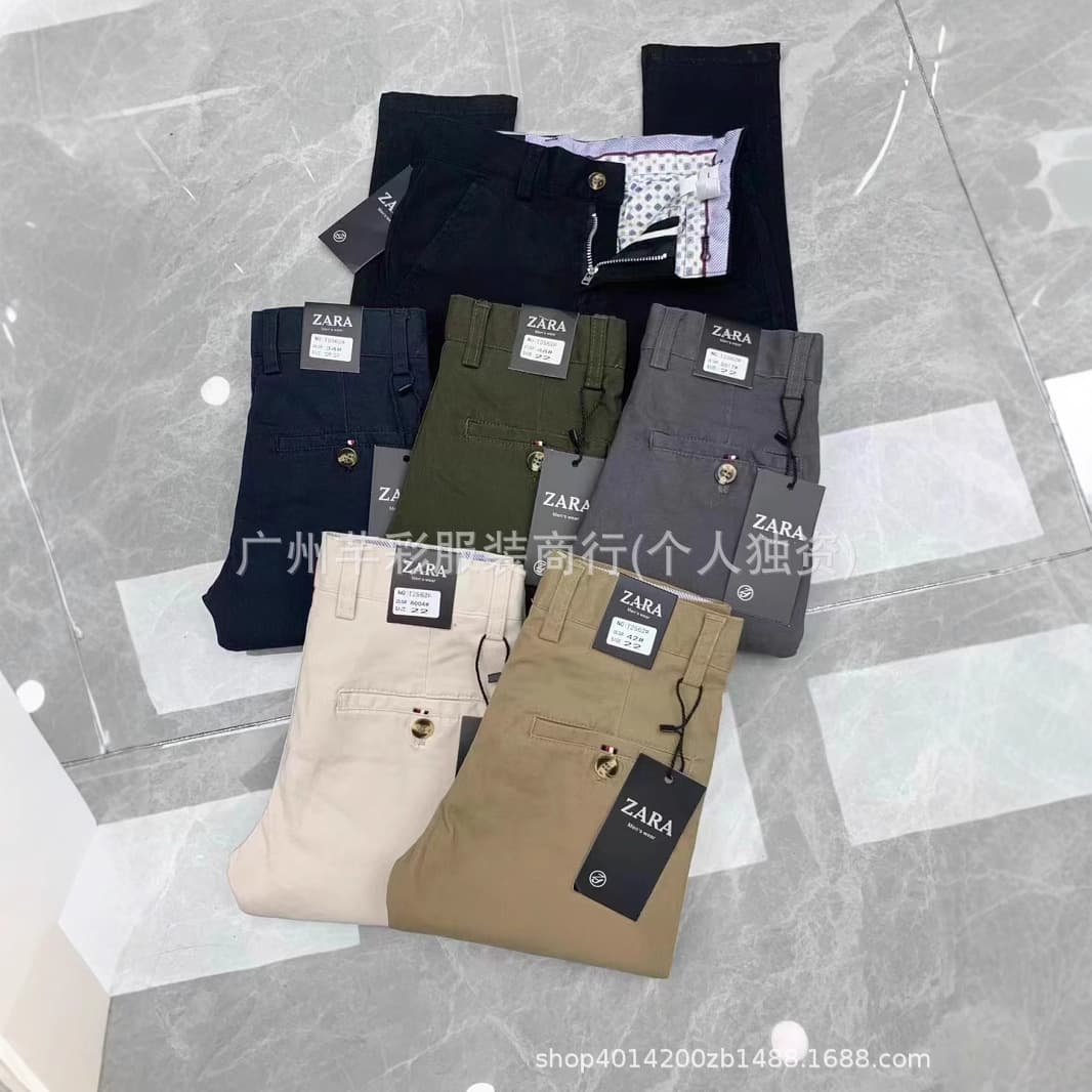 Children's straight casual trousers (boys' casual sportswear straight leg trousers)
