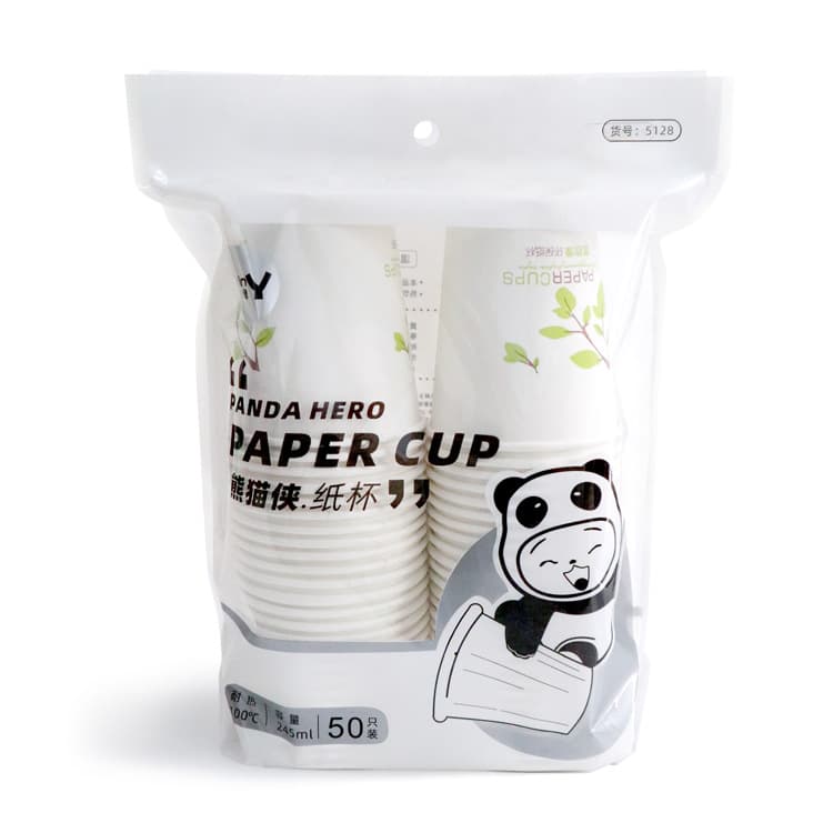 Factory Paper Cup Water Cup 9 oz Disposable Cup Wholesale Paper Cup Processing Household Office Business Reception