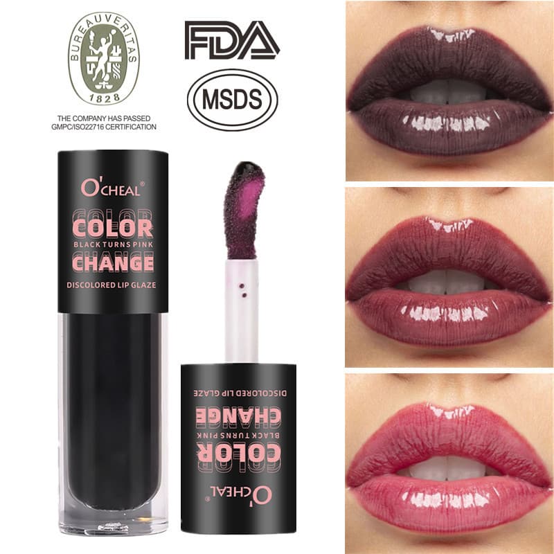 Cross-border Hot Selling TK Color-Changing Lip Gloss Moisturizing Hydrating Easy to Apply Water Gloss Lipstick Non-Stick Cup Non-Fading Mirror Lip Gloss