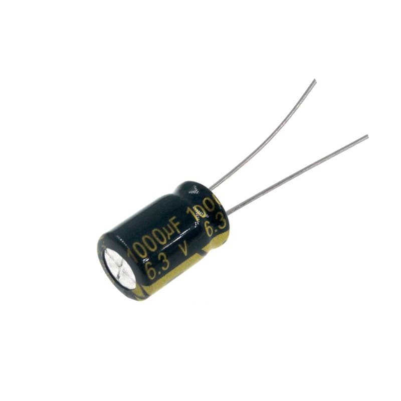 6.3V 1000UF High Frequency Low ESR Long Life Electrolytic Capacitor 1000UF 6.3V Size 8X12