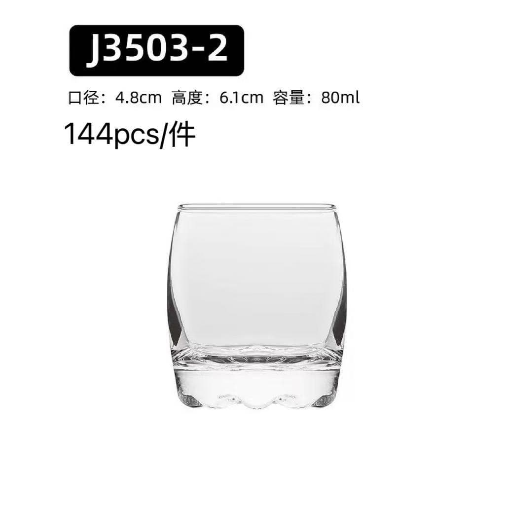 Green Apple Liquor Cup Bullet Cup Lead-free Glass Hotel Household Small Wine Cup One-cup Wine Divider Factory Direct Sales