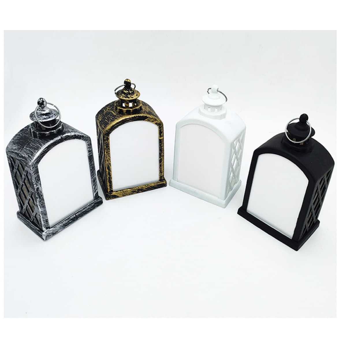 New export product: PET heat transfer printed Christmas decoration LED lanterns, dye sublimation LED decorative night lights