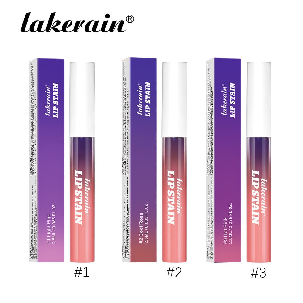 Lakerain Peel-Off Lip Gloss Matte Long-Lasting Waterproof Lip Gloss Peel-and-Stick Set