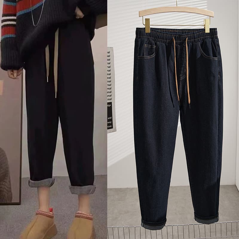Plus Size Stretch Slimming Dad Jeans for Women 250 lbs Extra Large Size Jeans K6163