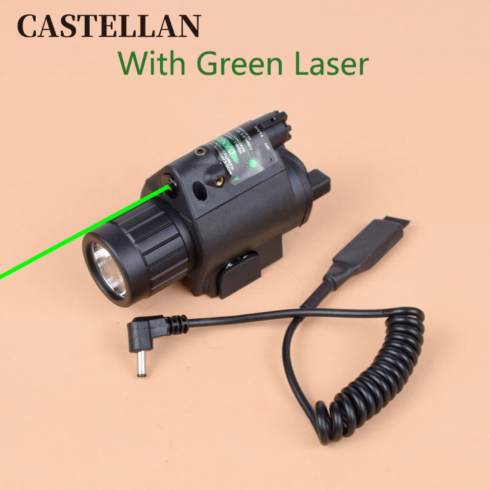 M6 green laser flashlight Green laser + super flashlight integrated aiming multi-position M6 tactical flashlight