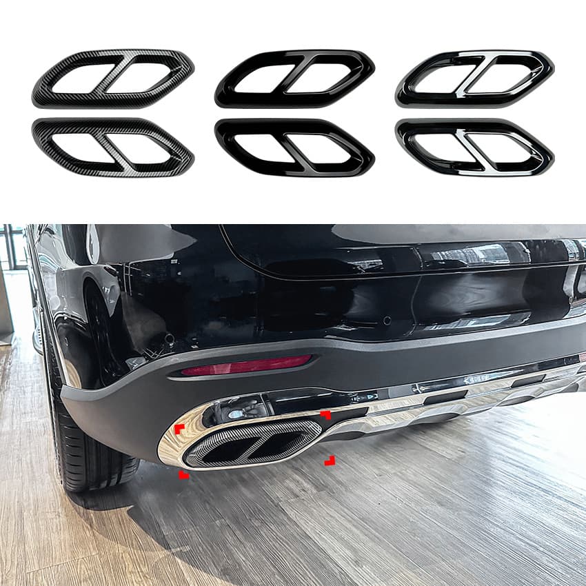 For Mercedes-Benz GLC-Class X254 2023+ GLC260 GLC300 AMG Quad Exhaust Tailpipe Frame Exhaust Modification