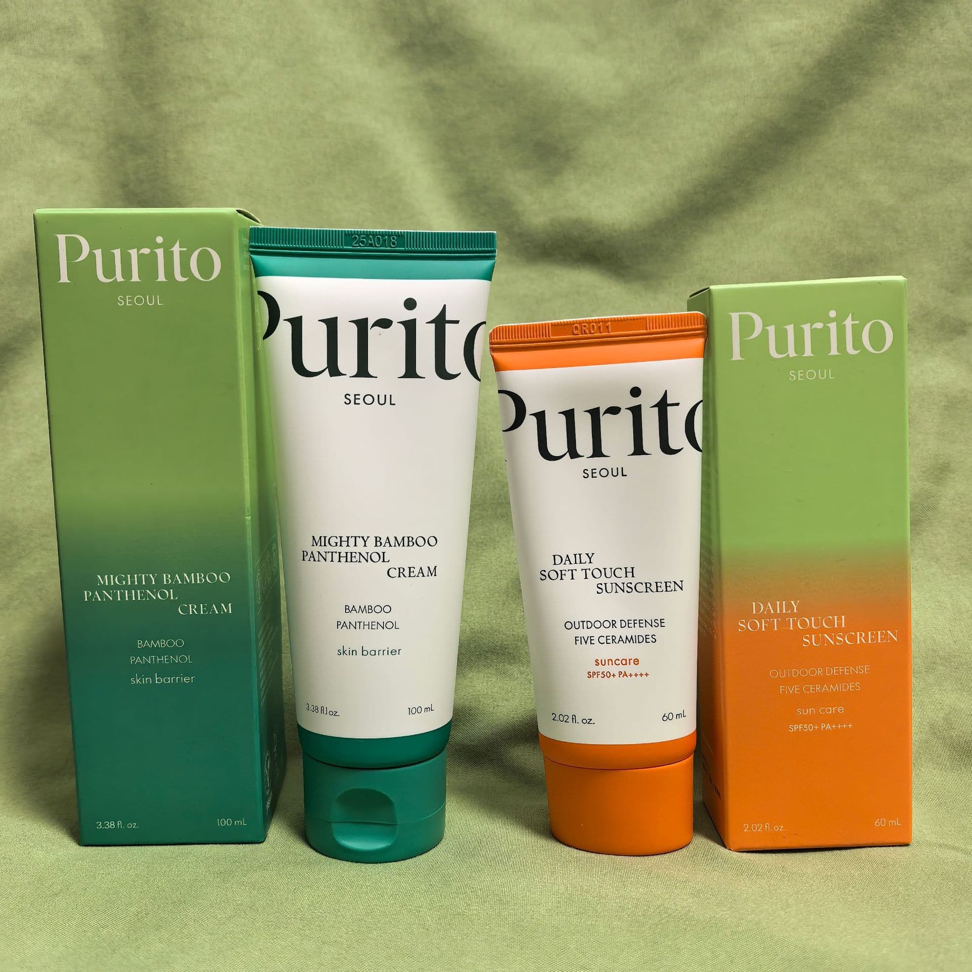 Purito Cream Bamboo Panthenol Intensive Cream Soothing Moisturizing Repair Barrier Purito Centella Asiatica 100ml